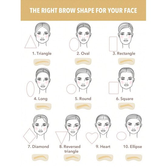 ختم ملون لتعبئة الحواجب من شيقلام- كستنائي