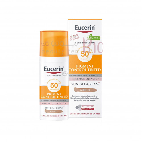 جل كريم واقي شمس مضاد تصبغات مع لون وسط يوسرين - 50مل