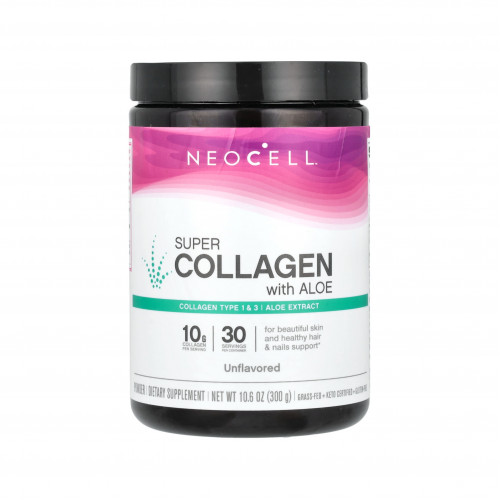 سوبر كولاجين بالصبار، بدون نكهة 300ج سوبر كولاجين بالصبار، بدون نكهة 300ج