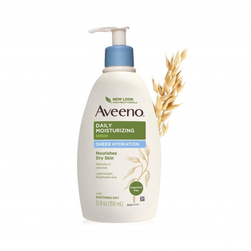 لوشن يومي مرطب الترطيب الشفاف، خالٍ من العطر من افينو - 350 مل لوشن يومي مرطب الترطيب الشفاف، خالٍ من العطر من افينو - 350 مل