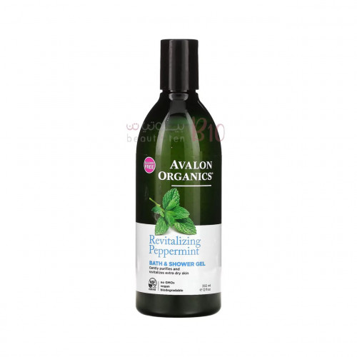 جل الاستحمام للجسم بالنعناع المنعش من افالون اورجانيكس 355مل