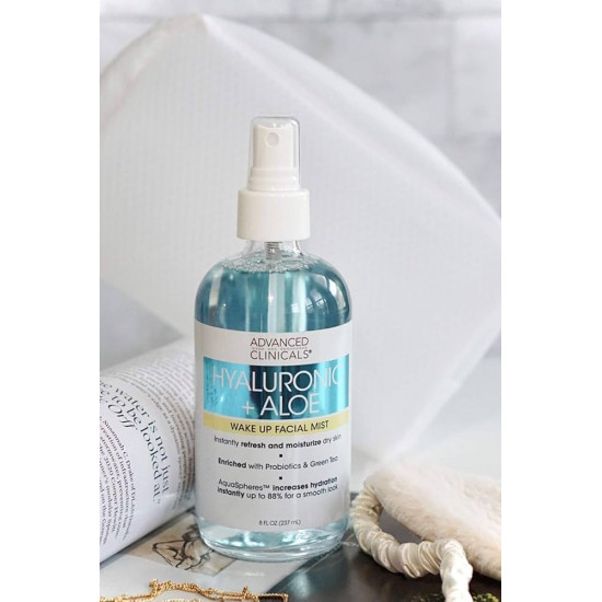 بخاخ رذاذ الوجه هيالورونيك + الصبار من ادفانس كلينيكلز 237 مل بخاخ رذاذ الوجه هيالورونيك + الصبار من ادفانس كلينيكلز 237 مل