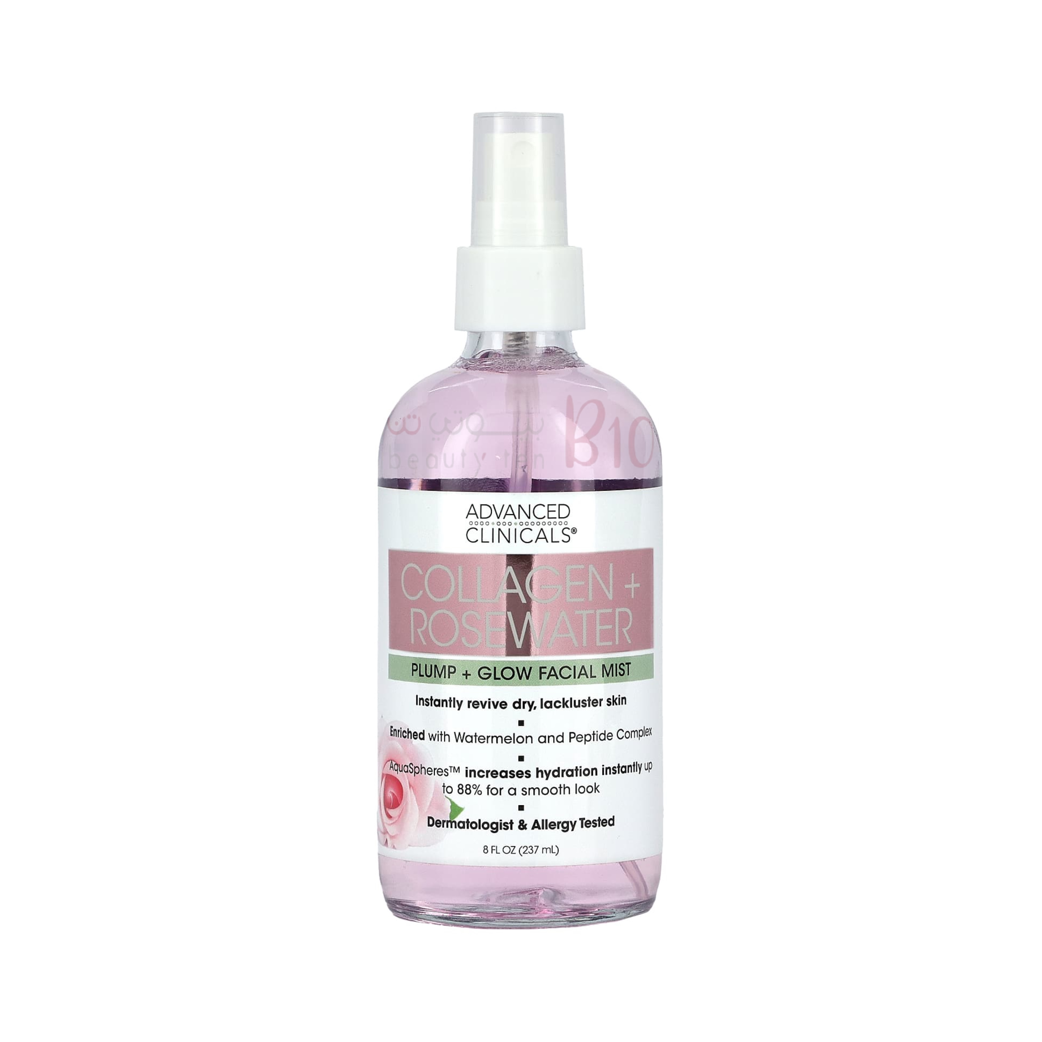 رذاذ الوجه بالكولاجين وماء الورد من ادفانس كلينيكلز 237مل