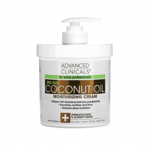 كريم مرطب بزيت جوز الهند من ادفانس كلينيكلز 454ج