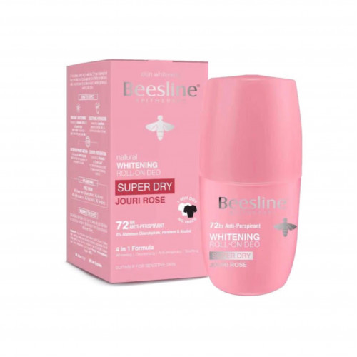 مزيل الرائحة رول اون لتفتيح البشرة من بيزلين -جفاف تام-ورد جوري-50مل