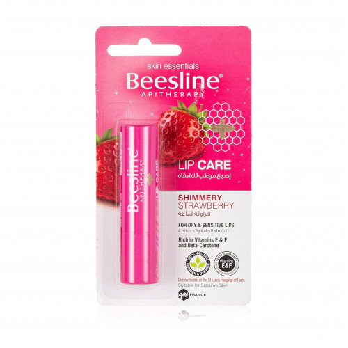 مرطب شفاه فراولة لماعة للشفاه الجافة والحساسة من بيزلين - 4غ