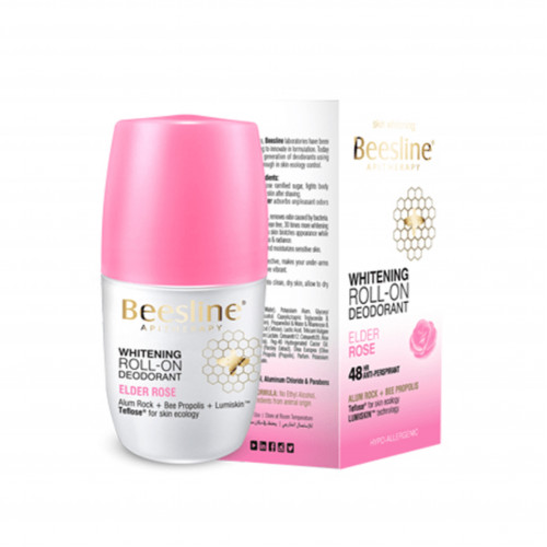 مزيل الرائحة رول اون لتفتيح البشرة من بيزلاين _ عطر الورد