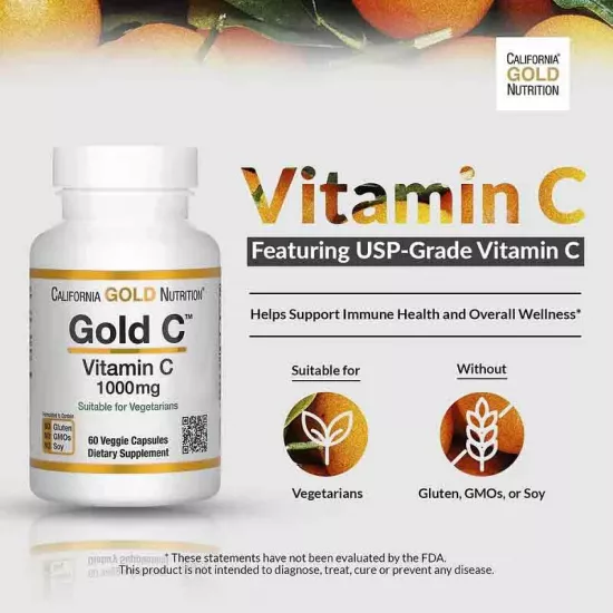 كبسولة نباتية فيتامين سي 60كبسولة 1000ملغ من جولد كبسولة نباتية فيتامين سي 60كبسولة 1000ملغ من جولد