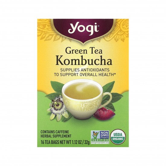 شاي كومبوتشا الأخضر، 16 كيس شاي (32 جم)