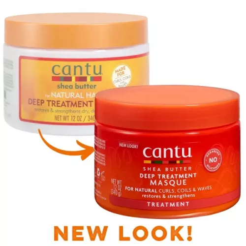  قناع العلاج العميق بزبدة الشيا للشعر الطبيعي من كانتو  (340 جم)