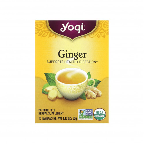 شاي الزنجبيل العضوي من يوجي 16 كيس شاي 32 جم شاي الزنجبيل العضوي من يوجي 16 كيس شاي 32 جم