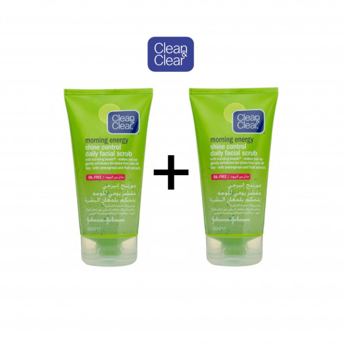مقشر يومي للوجه بالليمون للمعان البشرة من كلين اند كلير 1+1 مجانًا