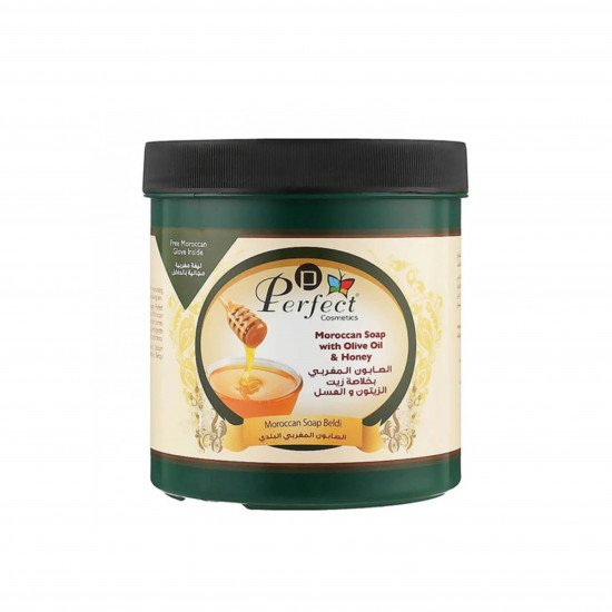 الصابون المغربي الطبيعي بخلاصة زيت الزيتون والعسل من بيرفيكت كوسميتيكس 1000مل