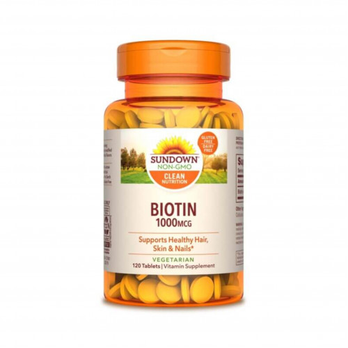 أقراص بيوتين 1000 ميكروجرام 120 قرص من صن داون