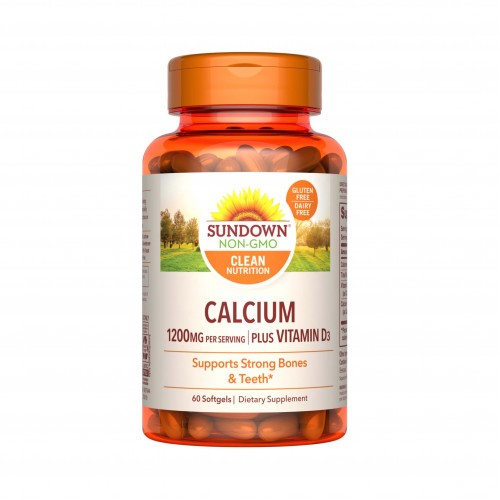 كبسولات كالسيوم وفيتامين د3 من صن داون 170 كبسولة