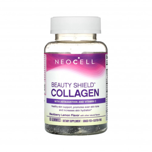 مكمل غذائي حلوى الكولاجين بالتوت الاسود من نيوسيل 60 قطعة