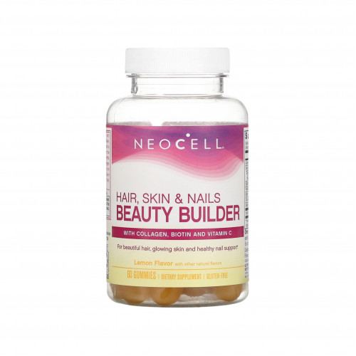 نيوسيل مكمل غذائي للشعر ، والبشرة  والأظافر  بالليمون ، 60 علكة