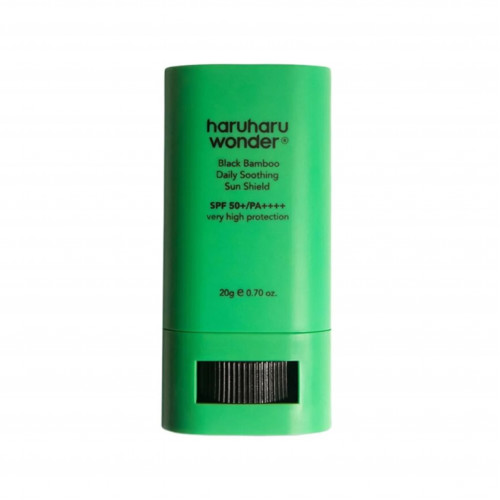واقي الشمس اليومي المهدئ بالخيزران الاسود بعامل حماية 50 من هاروهارو 20ج