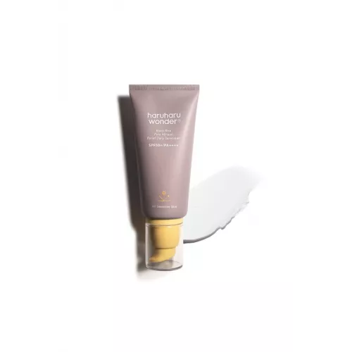 واقي شمس يومي معدني مرطب بالارز الاسود بعامل حماية 50 للبشرة الحساسة من هاروهارو