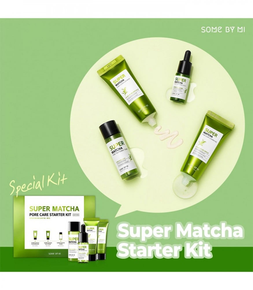 مجموعة سوبر ماتشا للعناية بالمسام من سوم باي مي مجموعة سوبر ماتشا للعناية بالمسام من سوم باي مي