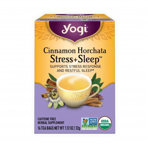 شاي يوغي بالقرفة وهورشاتا من يوجي 16 كيس شاي