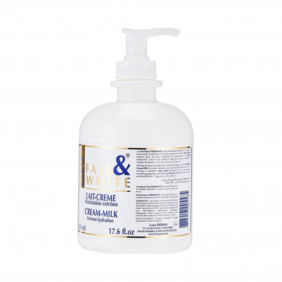 فير اند وايت كريم الحليب مع ترطيب فائق -500مل فير اند وايت كريم الحليب مع ترطيب فائق -500مل