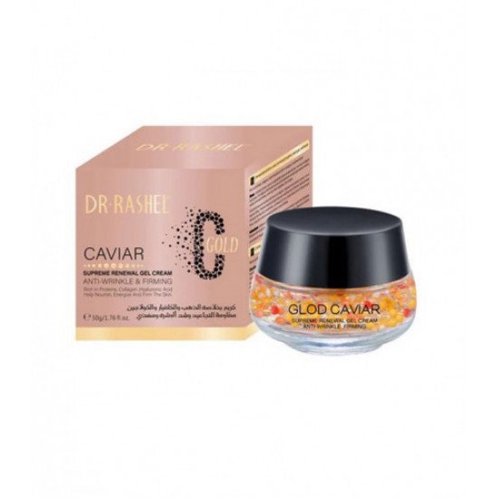 كريم بخلاصه الذهب والكافيار والكولاجين مقاومة التجاعيد وشد البشره من د.راشيل - 50 جرام