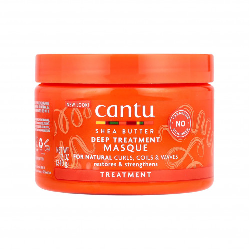  قناع العلاج العميق بزبدة الشيا للشعر الطبيعي من كانتو  (340 جم)
