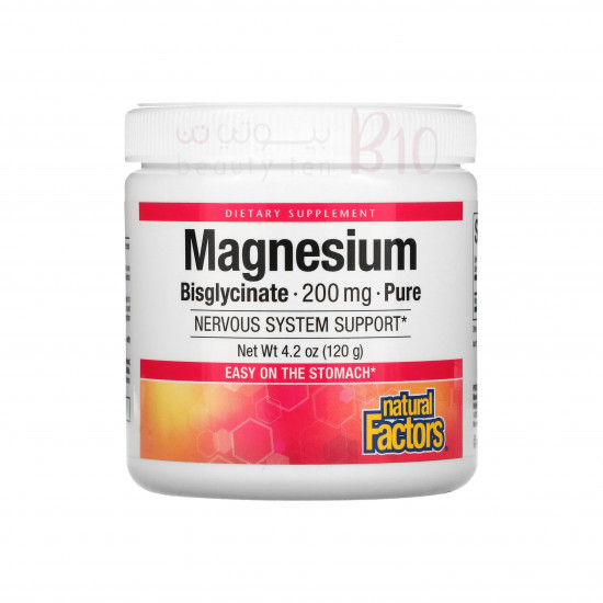 مكرر الجليسينات المغنيسيوم ، نقي من ناتورال فاكتور ، 200 ملجم 145جم