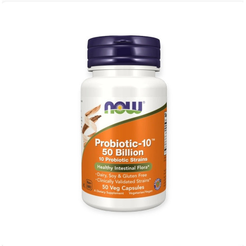 ناو بروبيوتيك, 50 كبسولة نباتية, 50 مليار خلية نشطة