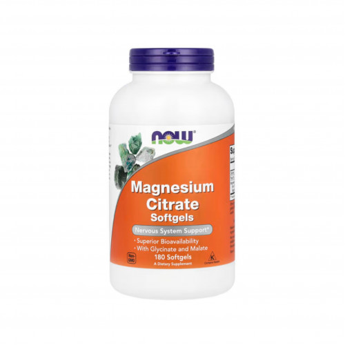 سترات المغنيسيوم، 180 كبسولة هلامية