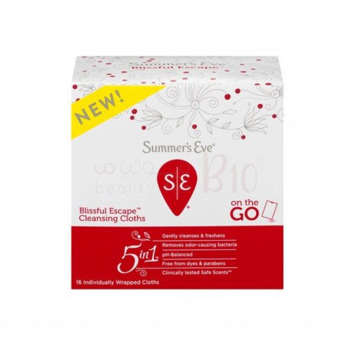 مناديل قماشية مبللة للمنطقة الحساسة بليسفل اسكيب سمرز إيف - 16 منديل