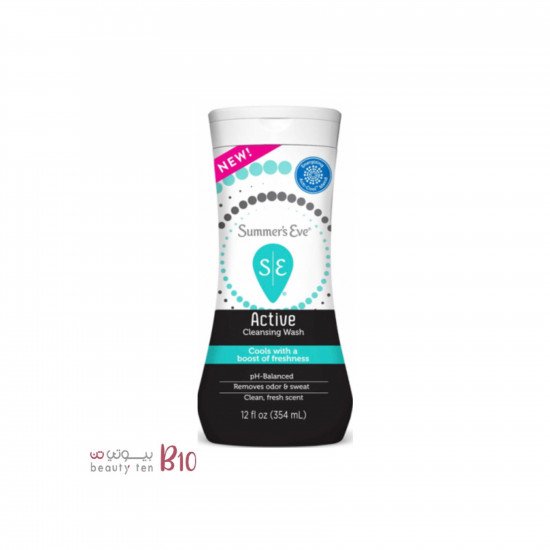 غسول لتنظيف المنطقة الحساسة أكتيف من سمر ايف - 354مل غسول لتنظيف المنطقة الحساسة أكتيف من سمر ايف - 354مل