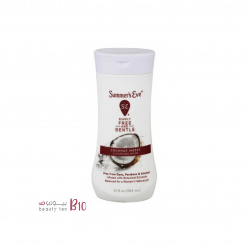 غسول المنطقة الحساسة لطيف بماء جوز الهند للبشرة الحساسة من سمرز ايف -- 354 مل