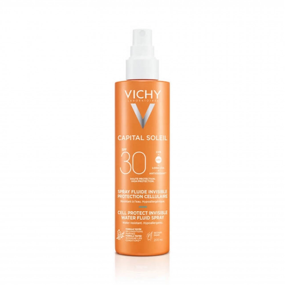 كابيتال سوليل بخاخ واقي شمس من الاشعة الفوق بنفسجية بعامل حماية 30 من فيشي 200مل