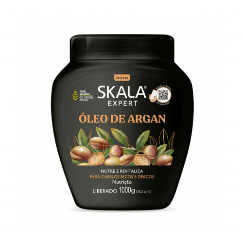 كريم وبلسم للشعر مرمم ومرطب بزيت الارغان من سكالا 1000 جرام