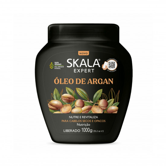 كريم وبلسم للشعر مرمم ومرطب بزيت الارغان من سكالا 1000 جرام