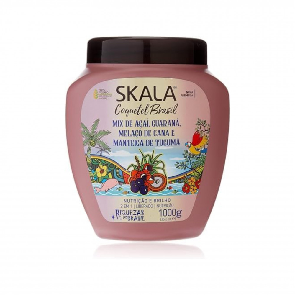 كريم معالجة الشعر كوكتيل برازيلي من سكالا 1000 غرام كريم معالجة الشعر كوكتيل برازيلي من سكالا 1000 غرام