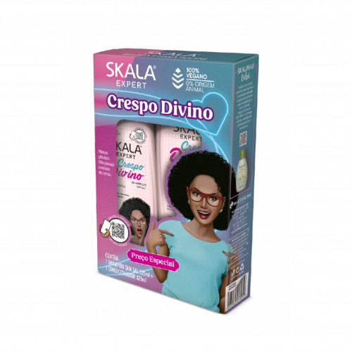 شامبو وبلسم كريسبو للشعر المجعد جدا من سكالا 325مل