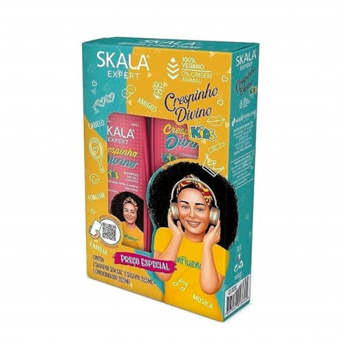 شامبو + بلسم طقم ديفاين كريسبينيو للأطفال من سكالا 325 مل