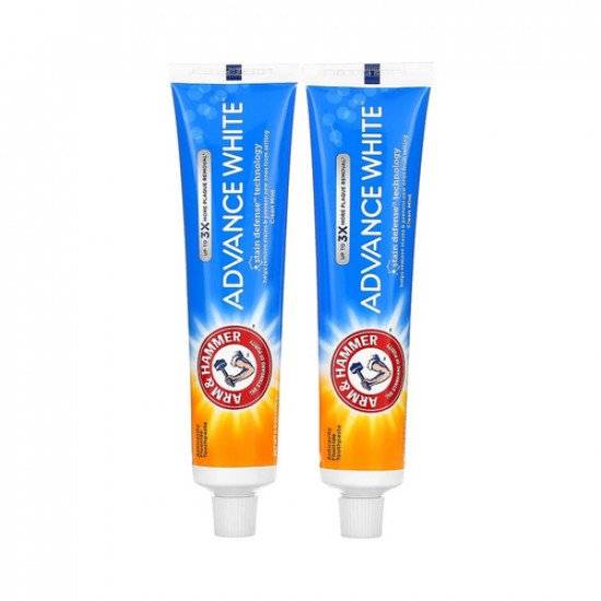 معجون اسنان تبييض فائق من ارم اند هامر - قطعتين معجون اسنان تبييض فائق من ارم اند هامر - قطعتين