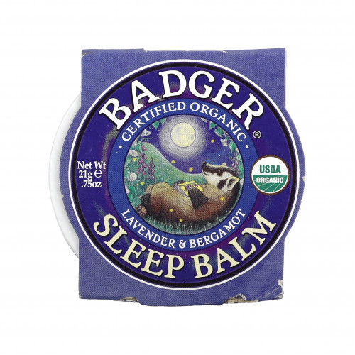 بلسم عضوي معزز للنوم، الخزامي والبرغموت من بادجر كومباني21 جم بلسم عضوي معزز للنوم، الخزامي والبرغموت من بادجر كومباني21 جم