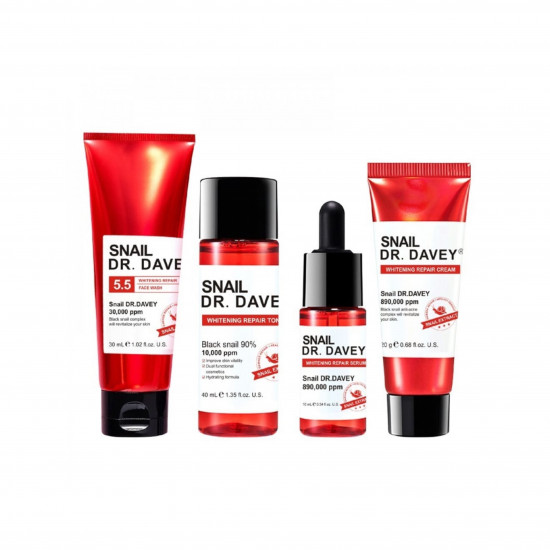 طقم سيروم لإصلاح البشرة السحري سنايل دكتور دافي