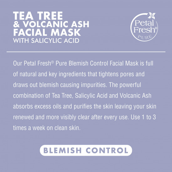 ماسك تنظيف البشرة بزيت شجرة الشاي والرماد البركاني من بيتال فريش 200مل