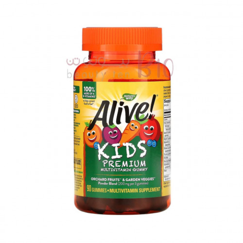 فيتامينات متعددة للأطفال بنكهات الكرز والبرتقال والعنب، 90 علكة من ناتشرز واي