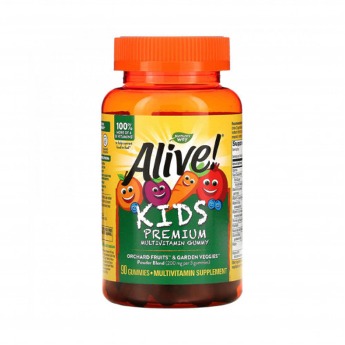 فيتامينات متعددة للأطفال بنكهات الكرز والبرتقال والعنب، 90 علكة من ناتشرز واي