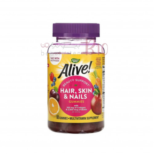 حلوى البيوتين والكولاجين لصحة الشعر البشرة والاظافر 60قطعة