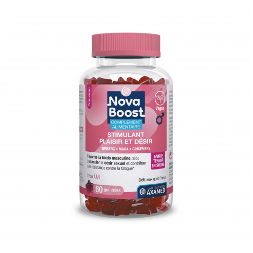 مكمل غذائي على شكل حلوى منخفضة السكر تحفز المتعه الجنسية لدى الرجل من نوفا بوست 60 قطعة