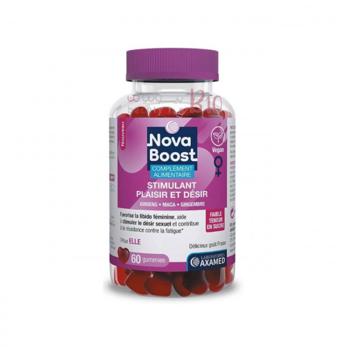 مكمل غذائي بنكهة الفراولة منخفضة السكر من نوفابوست 60 كبسولة