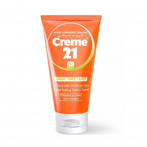 كريم 21 كريم مرطب بفيتامين إي 75مل كريم 21 كريم مرطب بفيتامين إي 75مل